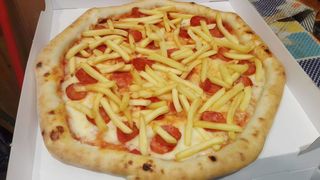 Bianca salame e patatine normale