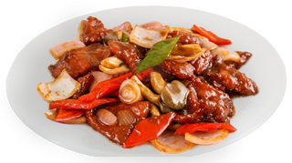 #33 Wok ternera con salsa de ostras