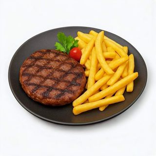 Gurmanska pljeskavica s pommesom