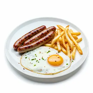 Butifarra rovellon + patatas