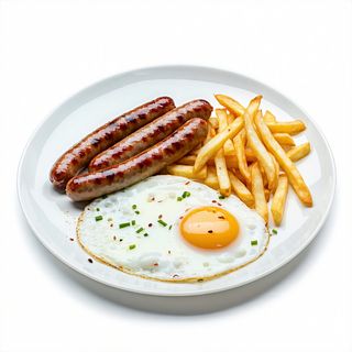 Butifarra rovellon + patatas