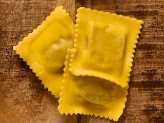 Ravioli de carne de vacuno
