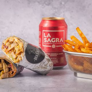 Menú Kebab De Pollo amarillo de corral