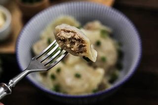 pierogi z mięsem wieprzowo-wołowym