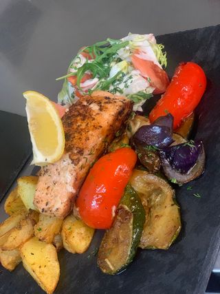 Stek z Łososia z Grilla