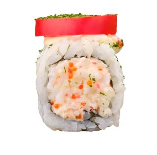 Uramaki crab pomodoro nori