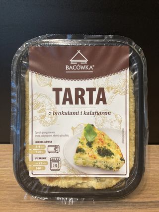 Tarta z brokułami i kalafiorem