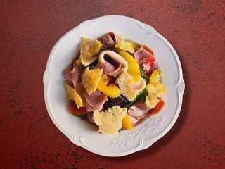 Салат з качкою і апельсинами