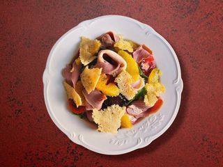 Салат з качкою і апельсинами