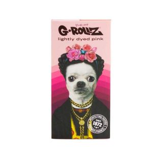 G-Rollz Foite Mexican KS Bio - usor colorate in roz, 50Foite+Filtre&Tavita