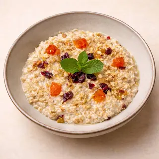 Terci cu fructe uscate cu lapte vegetal