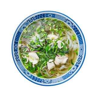Pho Ga Vietnamita sopa de cinta de arroz con pollo