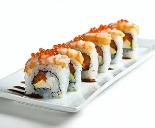 210. Uramaki tobiko