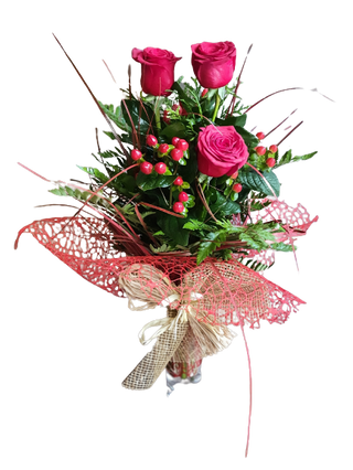 Rosa Roja 3 Unidades