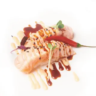 14 Salmone spicy flambe - 2 pezzi