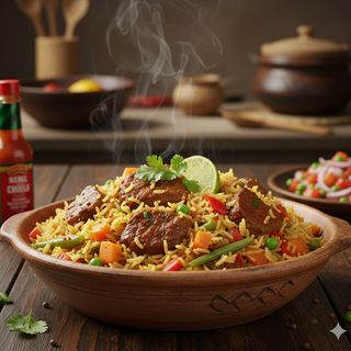 Vegetable Rice Nyama