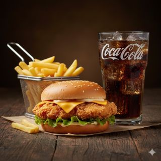 Chicken burger Menù