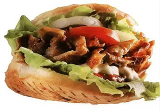 Kebab Doble Con Patatas Y Bebida