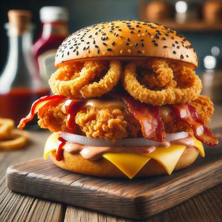 Hamburguesa de Pollo crujiente