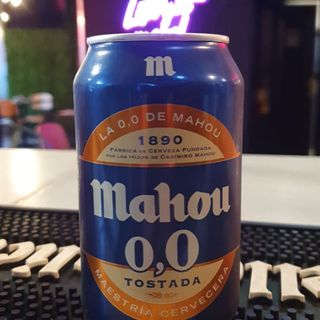 Cerveza Tostada Mahou 0,0