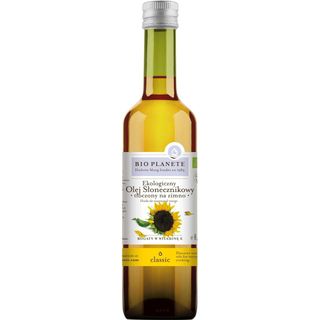Olej słonecznikowy virgin tłoczony na zimno nierafinowany BIO 500 ml - Bio Planete