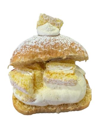 Nuvoletta pandoro con crema Paradiso, Nutella bianca