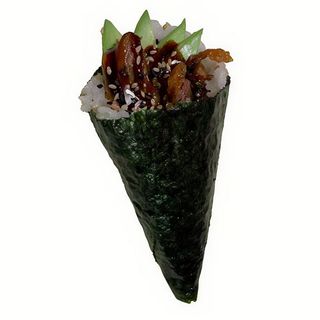 Temaki de pato, aguacate y sésamo (1 pieza)