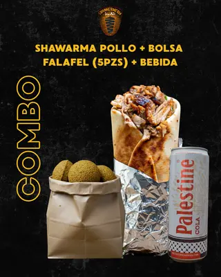 Menú Falafel + Patatas Lux + Bebida