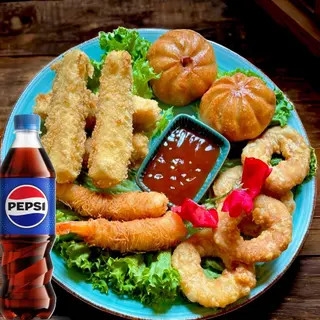 Talerz do piwa w tempurze +Pepsi 0,5 l