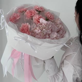 Букет «Гортензія та діантуси (7)»