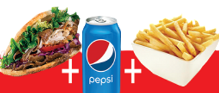 Menù completo panino kebab