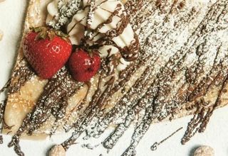 Crepe con cioccolato fondente