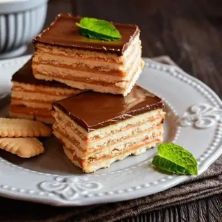 Tarta De Galletas Con Chocolate Negro