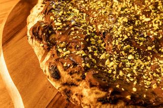 Pizza De Nutella Y Nueces (25 Cm.)