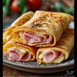 ბლინები ყველით და ლორით