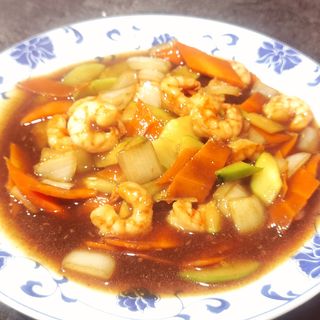 #50A. Gambas Con Salsa De Satay