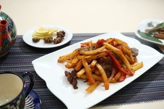 Фри с мясом