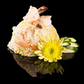 37. Riso con gamberi e verdure