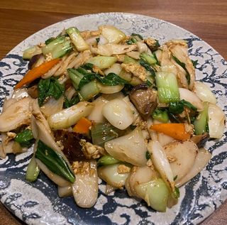 Chao Nian Gao (lámina de arroz)炒年糕