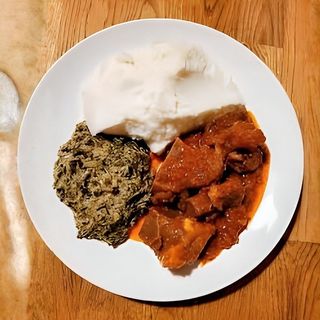 Mbuta With Ugali