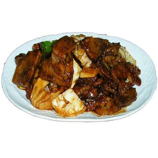 57. Cerdo Con Verduras Y Ajos Con Salsa Picante