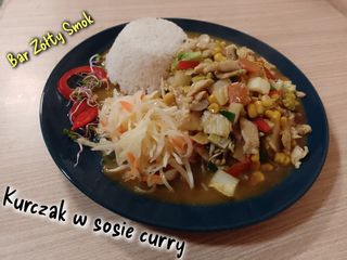 Kurczak w sosie curry