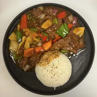 40 Arroz con ternera salteado 