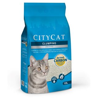 CITYCAT Active Carbon, grudajući mineralni pijesak za mačke, bezmirisni, 10l (KOD PCITCLUN010L31)