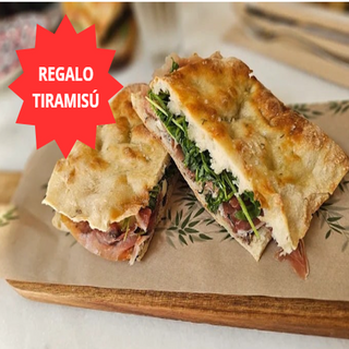 2 FOCACCIAS + TIRAMISÚ BIENVENIDA