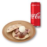 Dimljena butkica na kajmaku u somunu + coca-cola 0,33