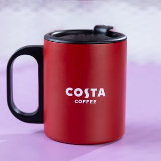 უჟანგავი ფოლადის ჭიქა - წითელი