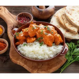 136. Chicken Tikka Masala Children Menú