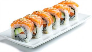 Uramaki salmone