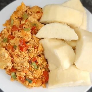 Bouillie D'igname  Avec Œufs